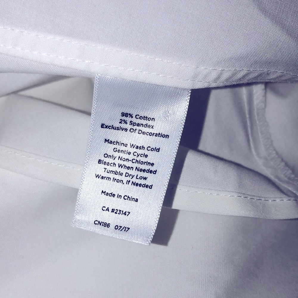 Talbots White Button Down Shirt Wrinkle Resistant… - image 6